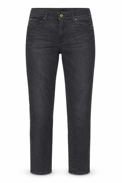 Womens UK Size 30 in 7 For All Mankind Regular Fit Straight Grey Jeans