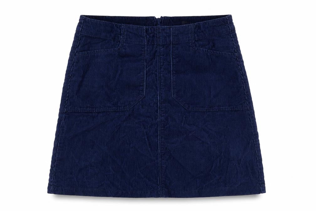 Womens UK Size 6 F&F A-Line Corduroy Skirt