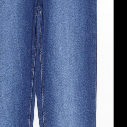 George Girls Blue Cotton Tapered Jeans Size 12-13 Years L26 in Regular