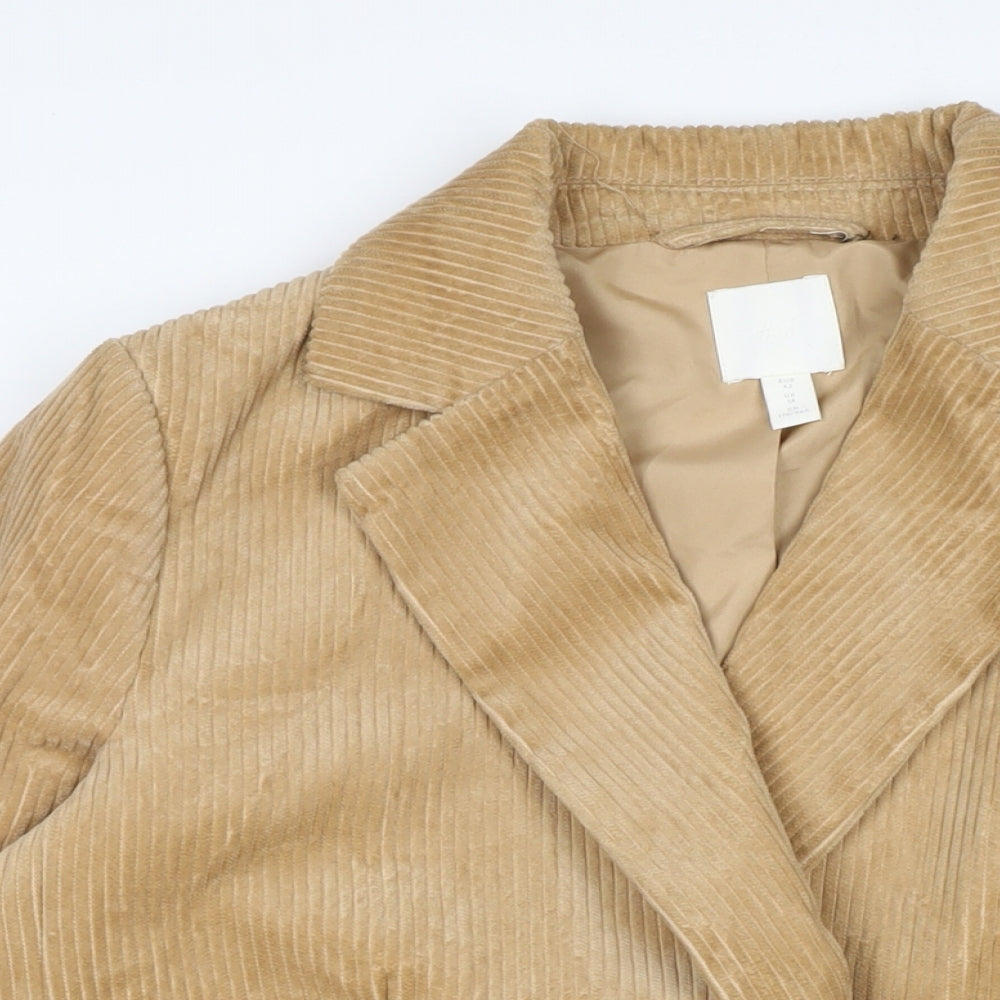 Womens UK Size 14 H&M Brown Jacket