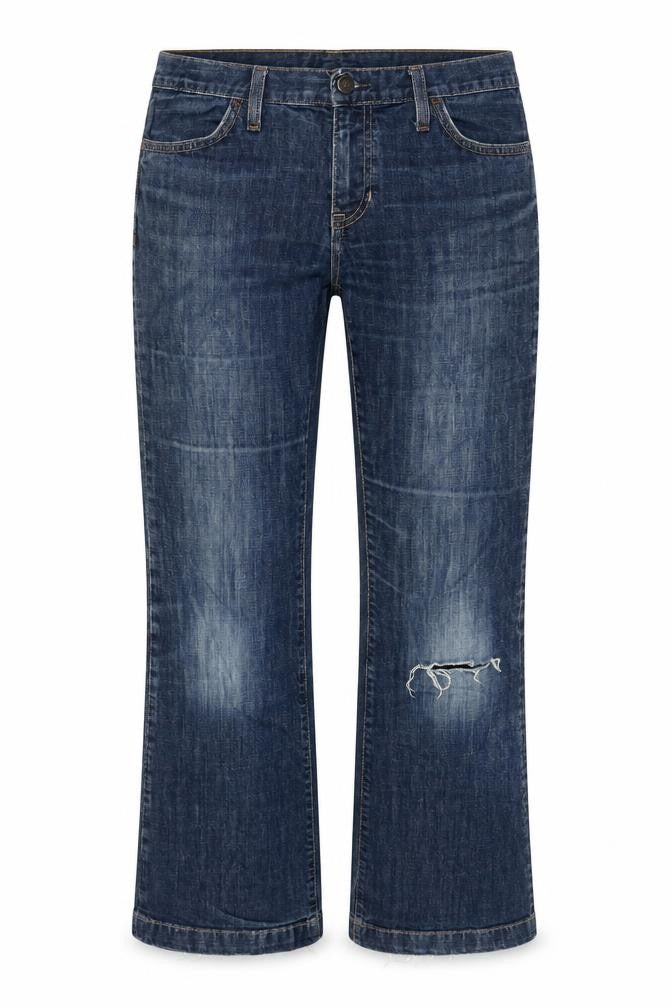 Womens UK Size 30 in Gap Regular Fit Cropped Blue Jeans