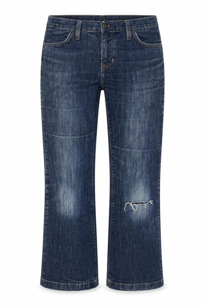 Womens UK Size 30 in Gap Regular Fit Cropped Blue Jeans