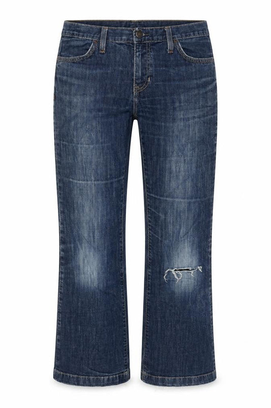 Womens UK Size 30 in Gap Regular Fit Cropped Blue Jeans