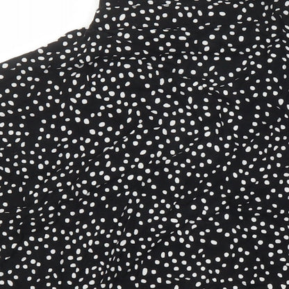Womens UK Size 8 H&M Black Tunic Blouse