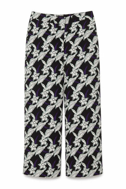 Womens UK Size 10 Topshop Regular Fit Cropped Multicoloured Trousers