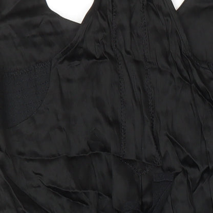 NEXT Womens Black Acetate A-Line Size 10 Round Neck