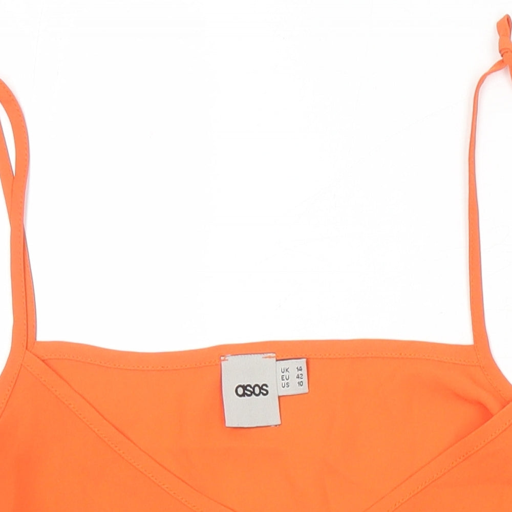 Womens UK Size 14 ASOS Multicoloured Camisole Blouse