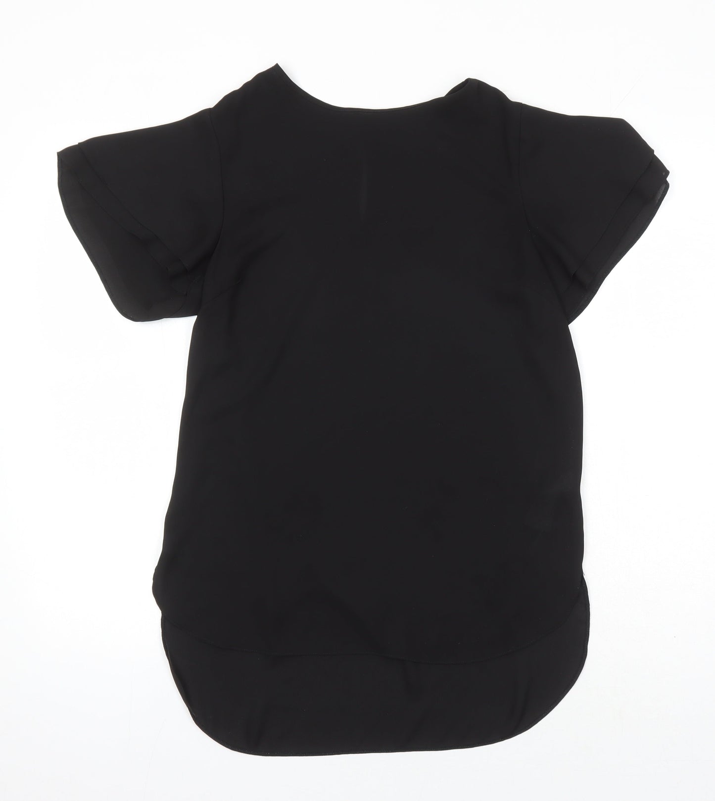 Womens UK Size 8 New Look Black Tunic Blouse