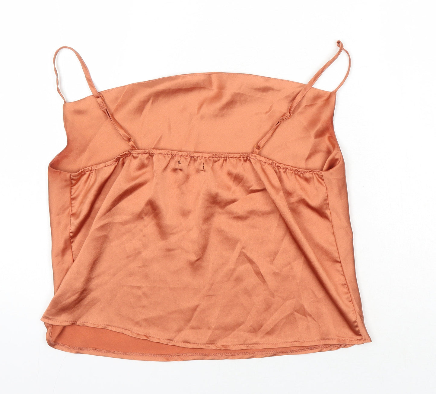 Nasty Gal Womens Brown Polyester Camisole Blouse Size 12 Square Neck