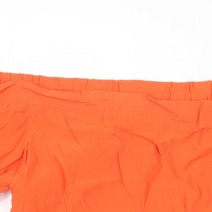 Womens UK Size 12 Warehouse Orange Tunic Blouse