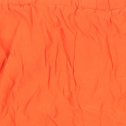 Womens UK Size 12 Warehouse Orange Tunic Blouse