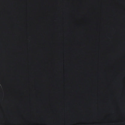 French Connection Womens Black Houndstooth Cotton Pencil Dress Size 8 Scoop Neck