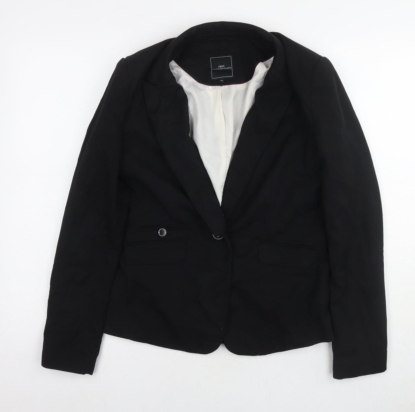 Womens UK Size 10 NEXT Black Jacket Blazer