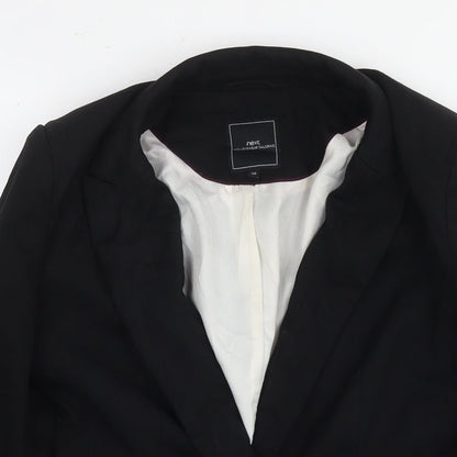 Womens UK Size 10 NEXT Black Jacket Blazer