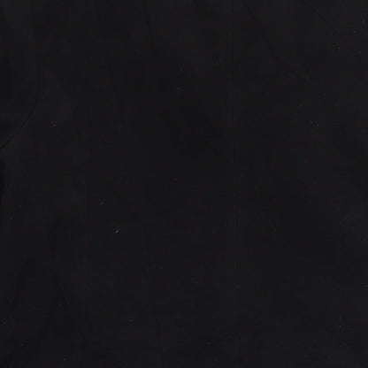 Autonomy Womens Black Overcoat Coat Size 12 Button