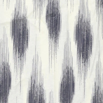 Marks and Spencer Womens White Geometric Linen Maxi Size 10 V-Neck Pullover