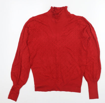 Womens UK Size 8 NEXT Red Pullover Jumper