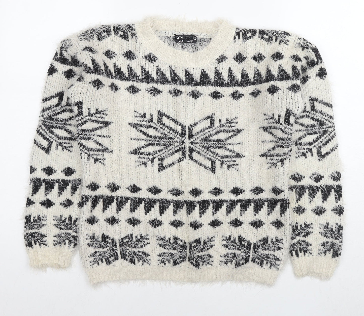Womens UK Size 8 Select Multicoloured Pullover Jumper