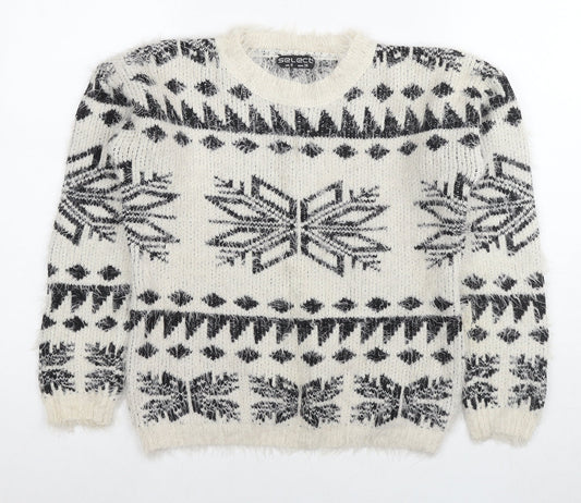 Womens UK Size 8 Select Multicoloured Pullover Jumper
