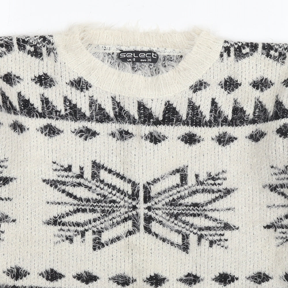 Womens UK Size 8 Select Multicoloured Pullover Jumper