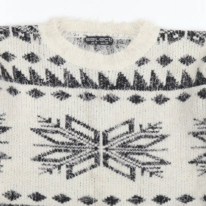 Womens UK Size 8 Select Multicoloured Pullover Jumper