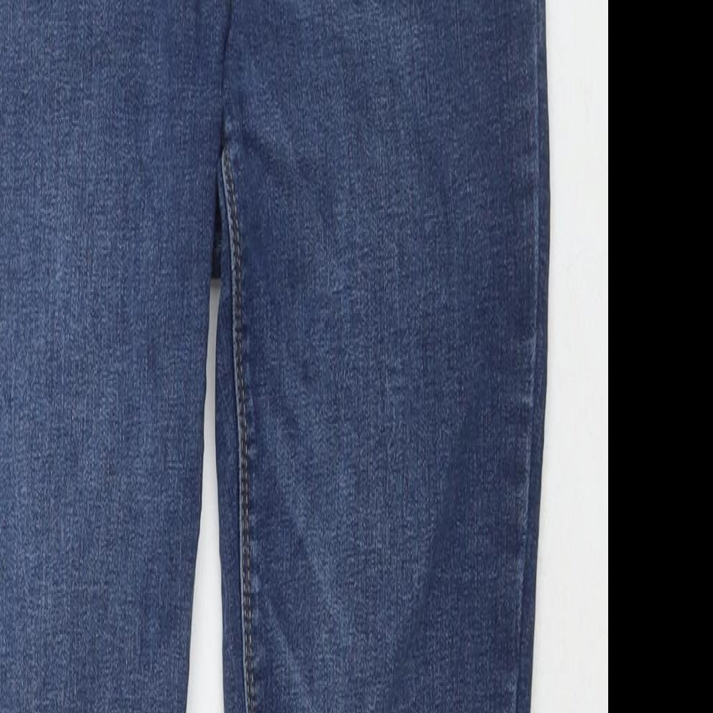 Denim & Co. Womens Black Cotton Skinny Jeans Size 8 L27 in Regular Zip