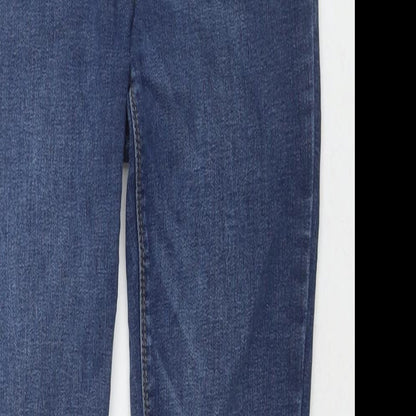 Denim & Co. Womens Black Cotton Skinny Jeans Size 8 L27 in Regular Zip