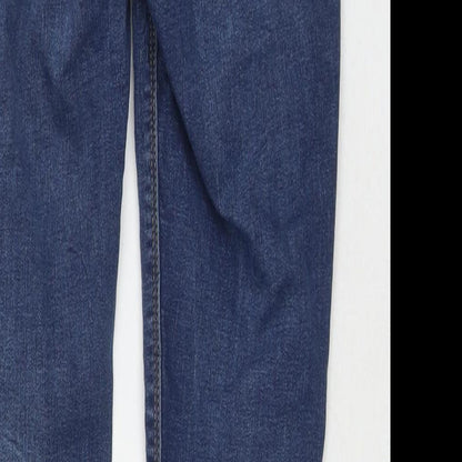 Denim & Co. Womens Black Cotton Skinny Jeans Size 8 L27 in Regular Zip