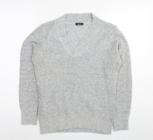 Womens UK Size L M&Co Grey Pullover Jumper