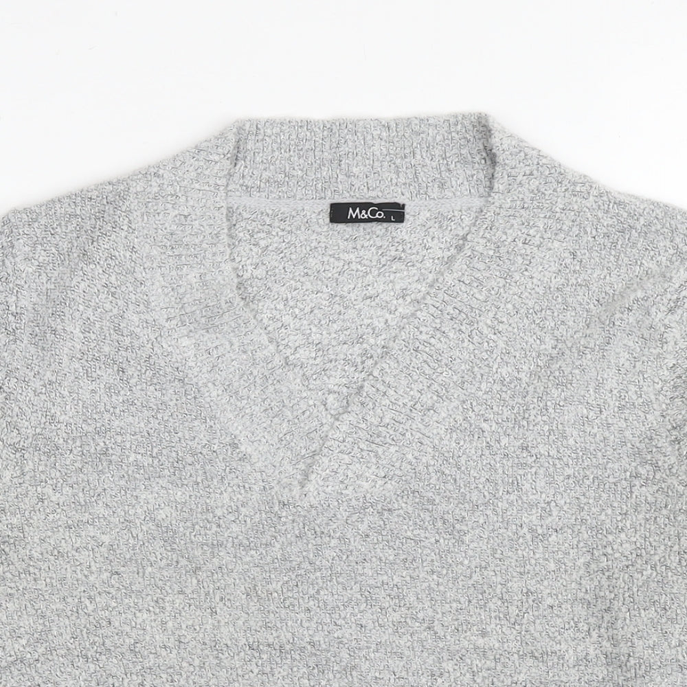 Womens UK Size L M&Co Grey Pullover Jumper
