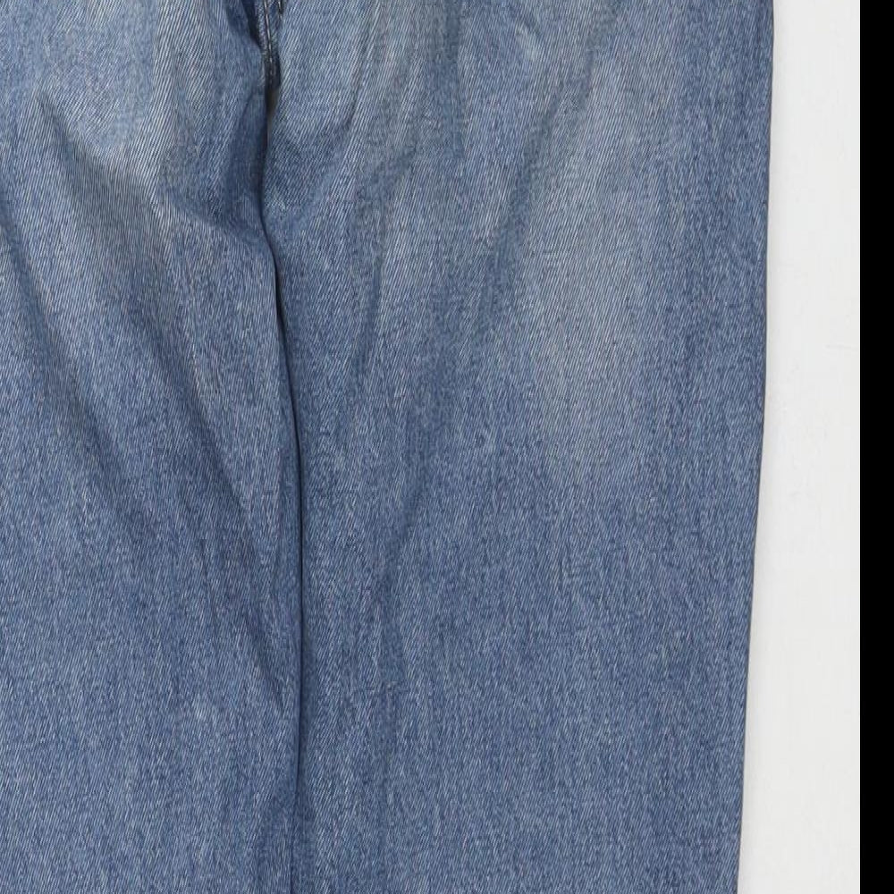Womens UK Size 26 in H&M Regular Fit Boyfriend Blue Jeans