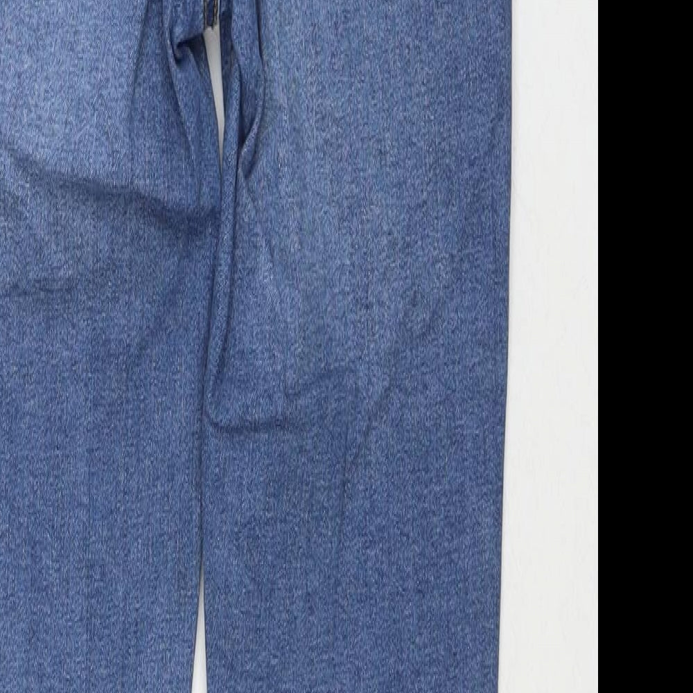 Denim & Co. Womens Blue Cotton Skinny Jeans Size 8 L28 in Regular Zip