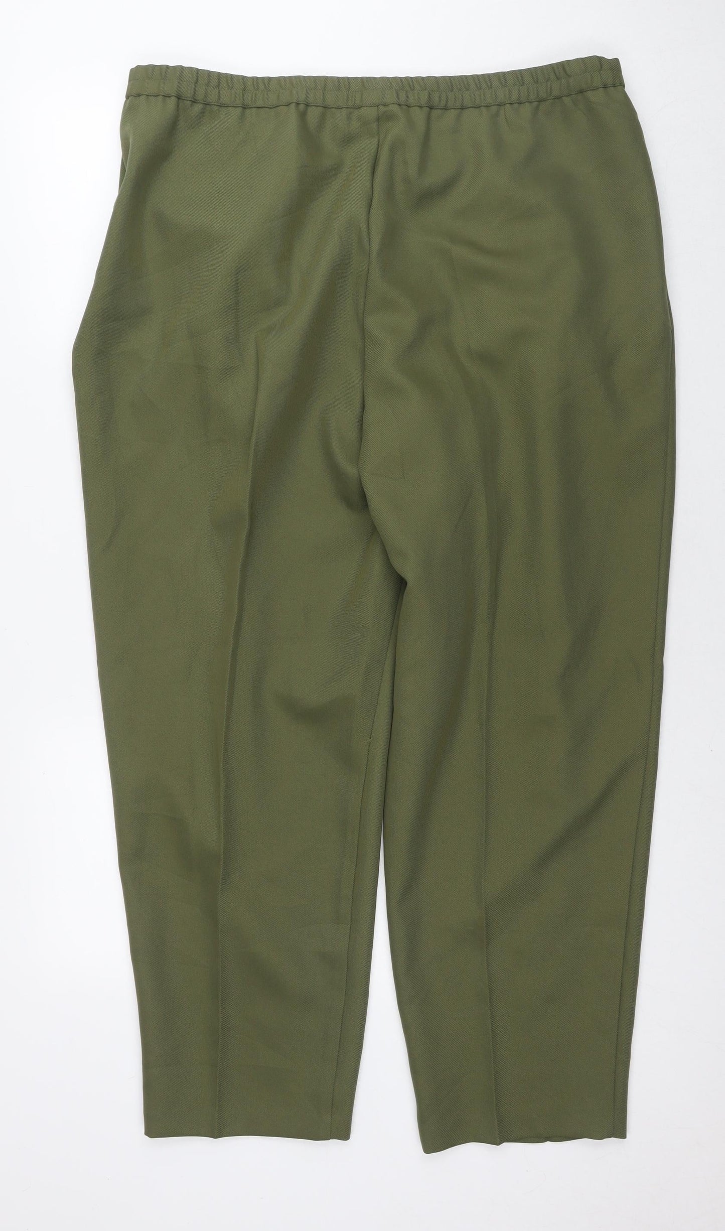 Womens UK Size 22 Slimtru Regular Fit  Green Trousers