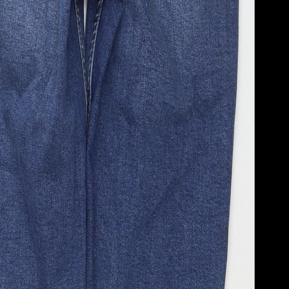 365 Denim Womens Blue Cotton Straight Jeans Size 14 L26 in Regular Zip