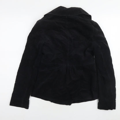 Marks and Spencer Womens Black Jacket Blazer Size 8 Zip