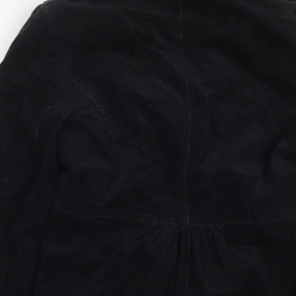 Marks and Spencer Womens Black Jacket Blazer Size 8 Zip