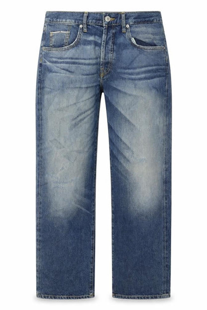 Zara Womens Blue Cotton Straight Jeans Size S L28 in Regular Zip