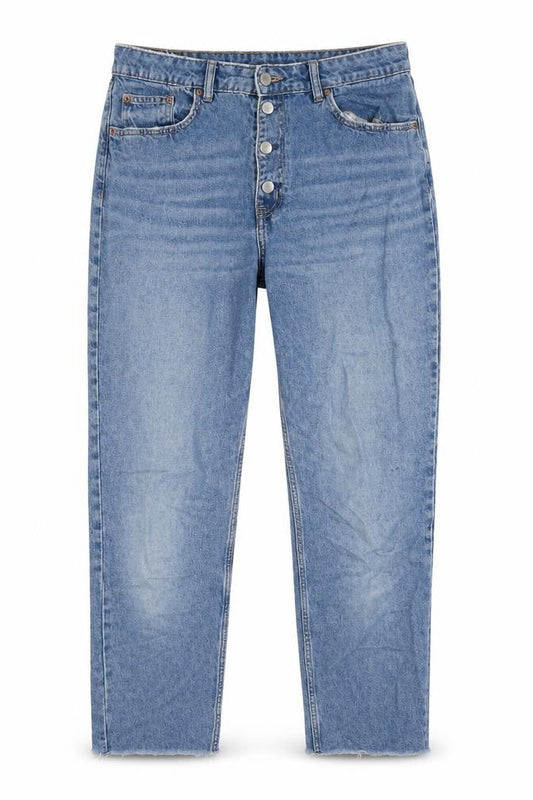 Womens UK Size 14 Divided by H&M Regular Fit Straight Blue Jeans