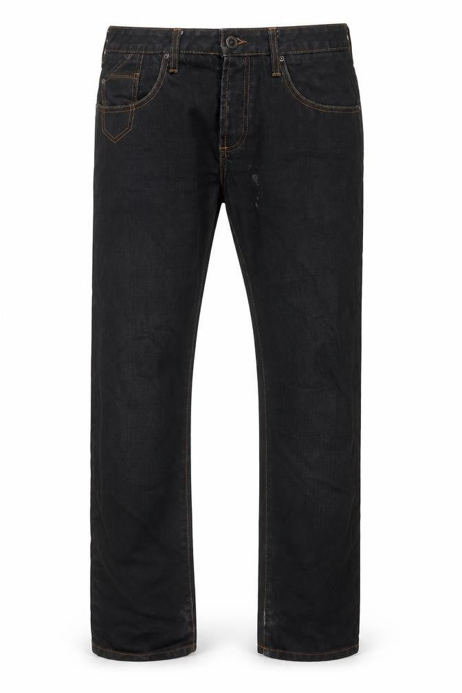 Mens UK Size 32 in Burton Regular Fit Straight Black Jeans