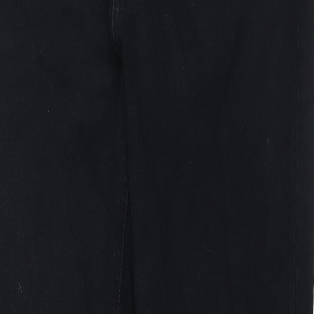 Pegasus Womens Black Cotton Straight Jeans Size 34 in L33 in Regular Zip