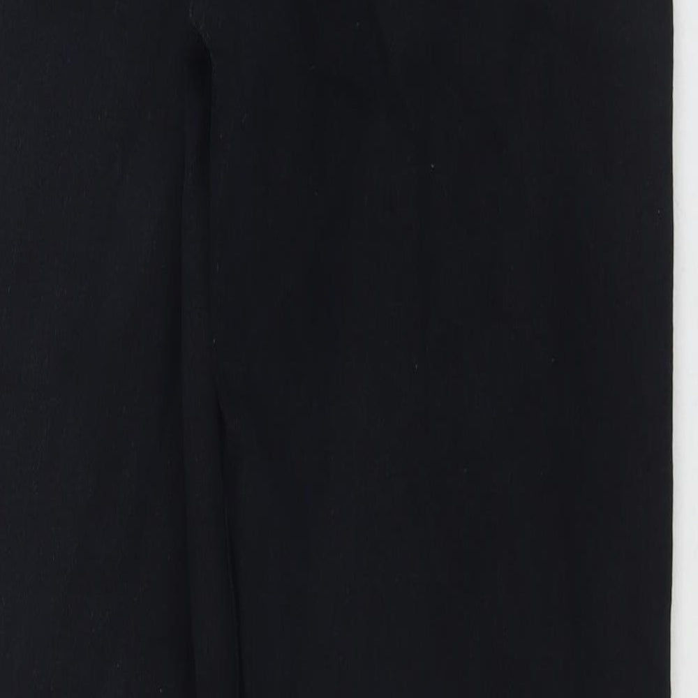 Pegasus Womens Black Cotton Straight Jeans Size 34 in L33 in Regular Zip