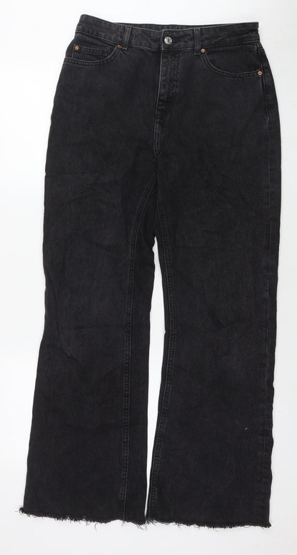 Denim & Co. Womens Black Polyester Blend Bootcut Jeans Size 30 in L30 in Regular Zip