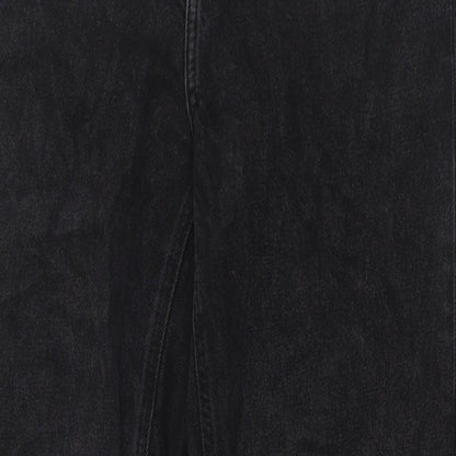 Denim & Co. Womens Black Polyester Blend Bootcut Jeans Size 30 in L30 in Regular Zip