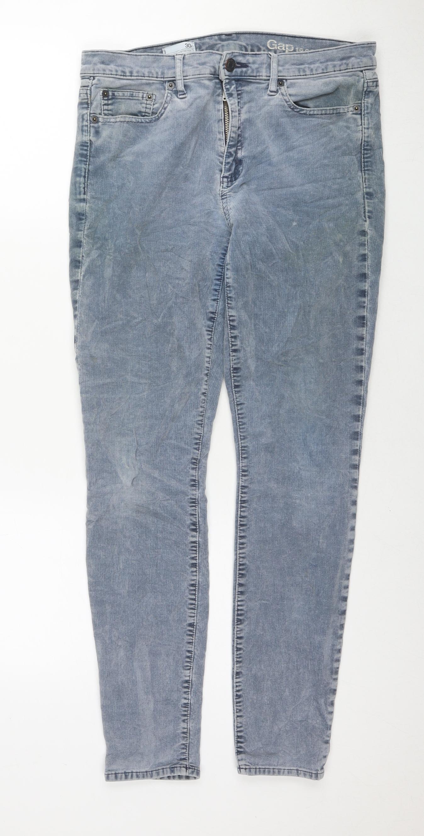 Womens UK Size 30 in Gap Regular Fit  Blue Trousers