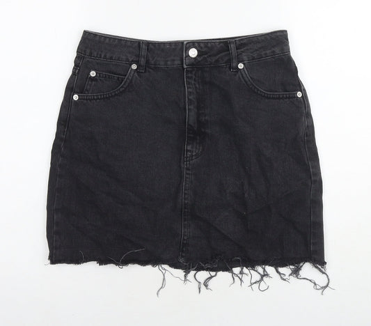 Womens UK Size 10 Topshop A-Line Denim Skirt