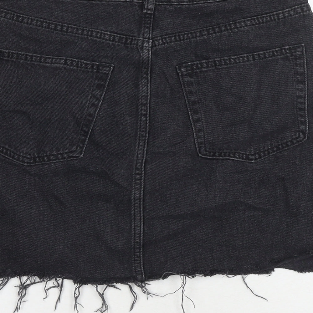 Womens UK Size 10 Topshop A-Line Denim Skirt