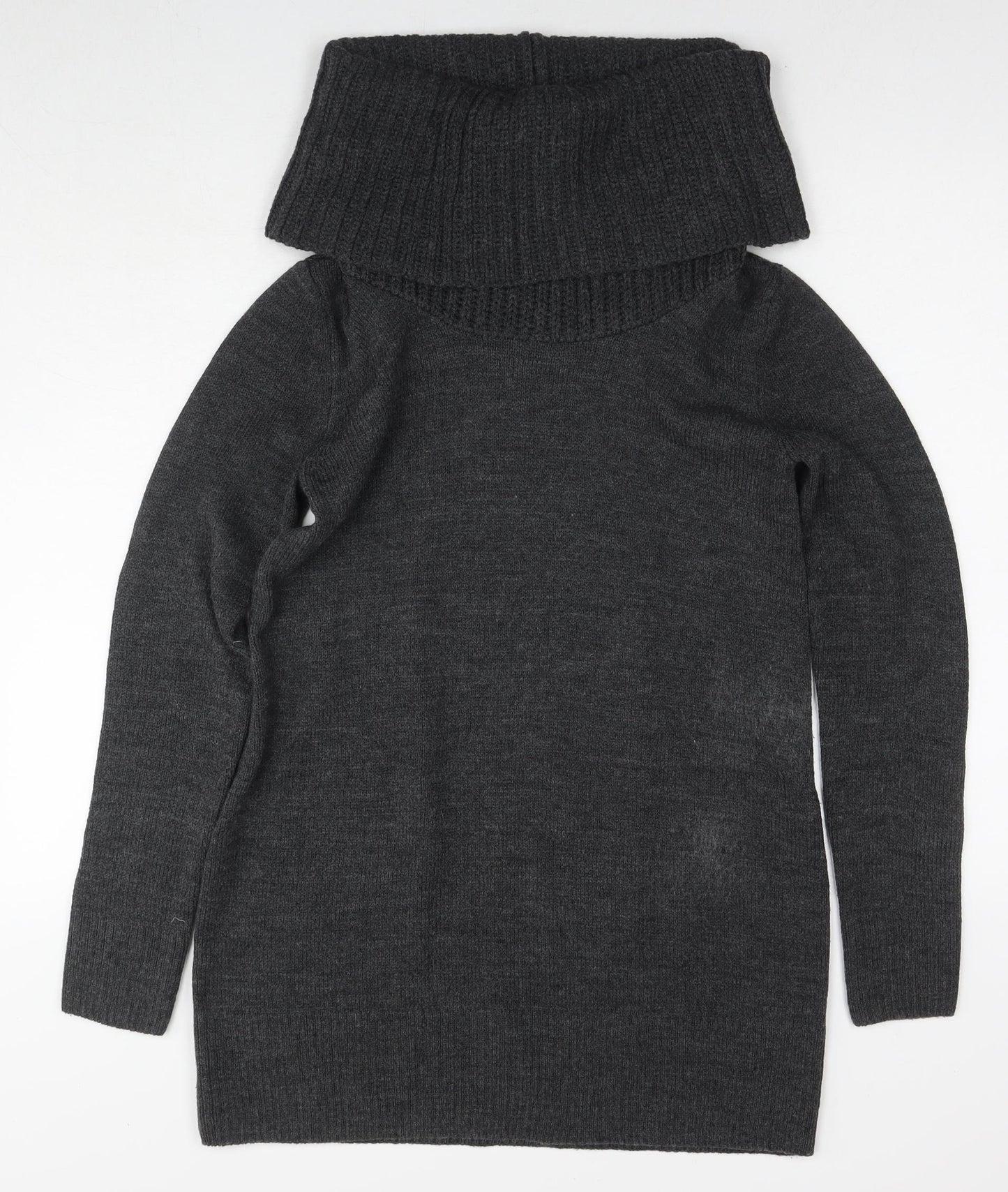 Womens UK Size S H&M Grey Tunic Jumper