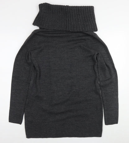 Womens UK Size S H&M Grey Tunic Jumper