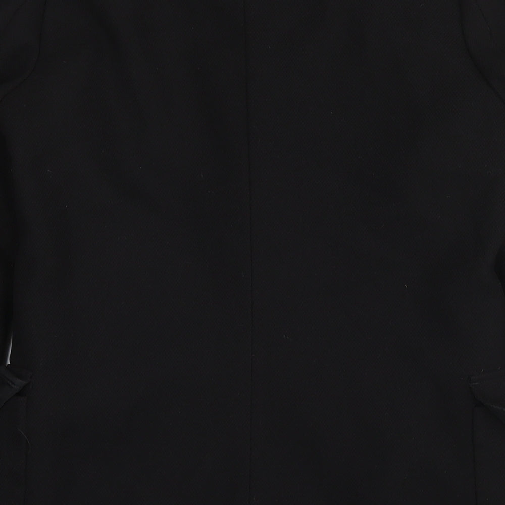 Womens UK Size 10 H&M Black Overcoat