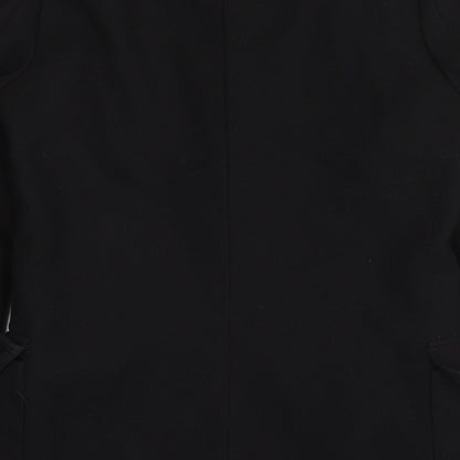 Womens UK Size 10 H&M Black Overcoat